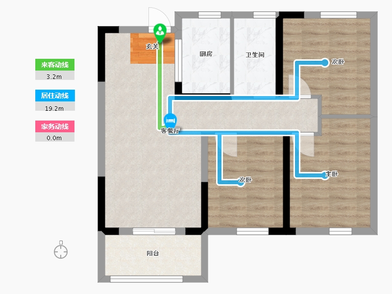 湖北省-武汉市-正商书香华府-70.12-户型库-动静线