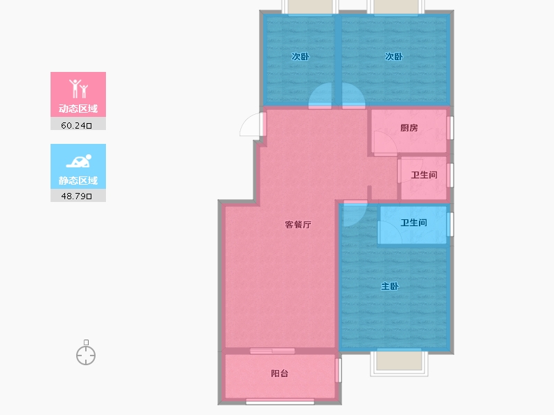 河南省-信阳市-百花新城-98.00-户型库-动静分区