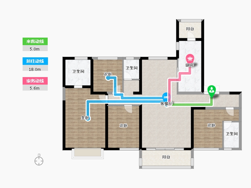 山西省-晋中市-碧桂园-143.29-户型库-动静线