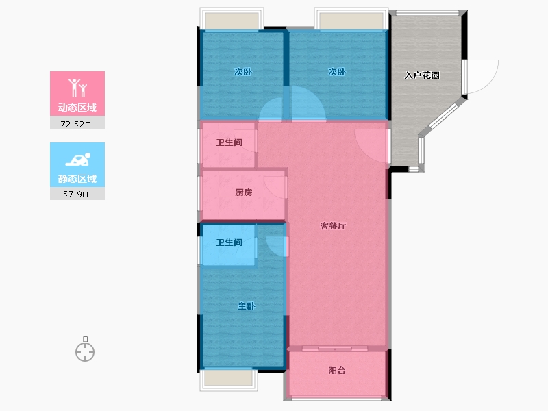 河南省-南阳市-水韵绿城-136.00-户型库-动静分区