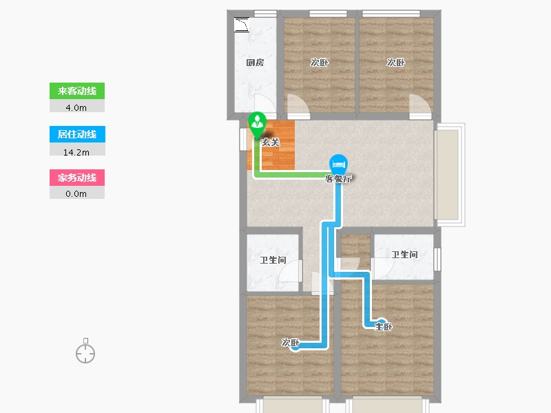 北京-北京市-中铁诺德春风和院-82.96-户型库-动静线