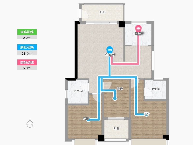 福建省-泉州市-报业新闻花苑-91.00-户型库-动静线