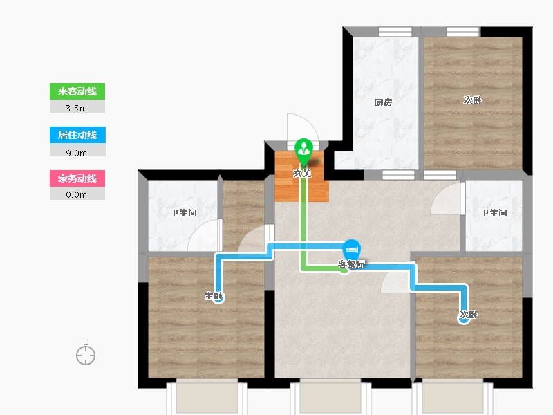 北京-北京市-禧悦学府-57.30-户型库-动静线