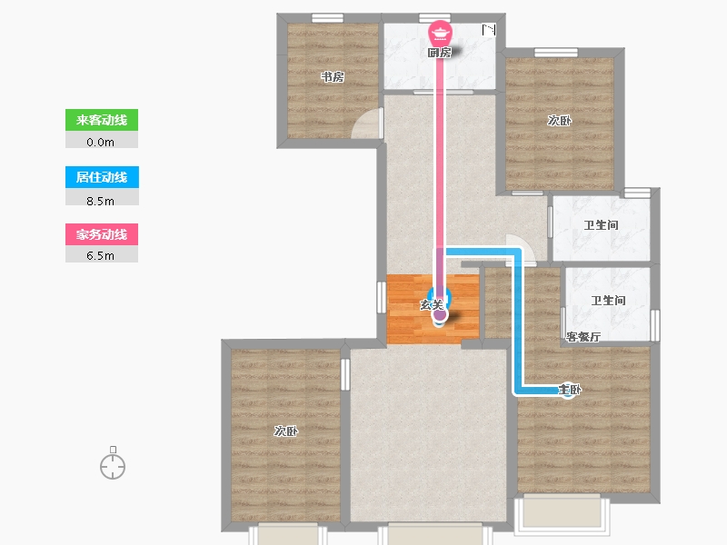 北京-北京市-金隅学府-94.23-户型库-动静线