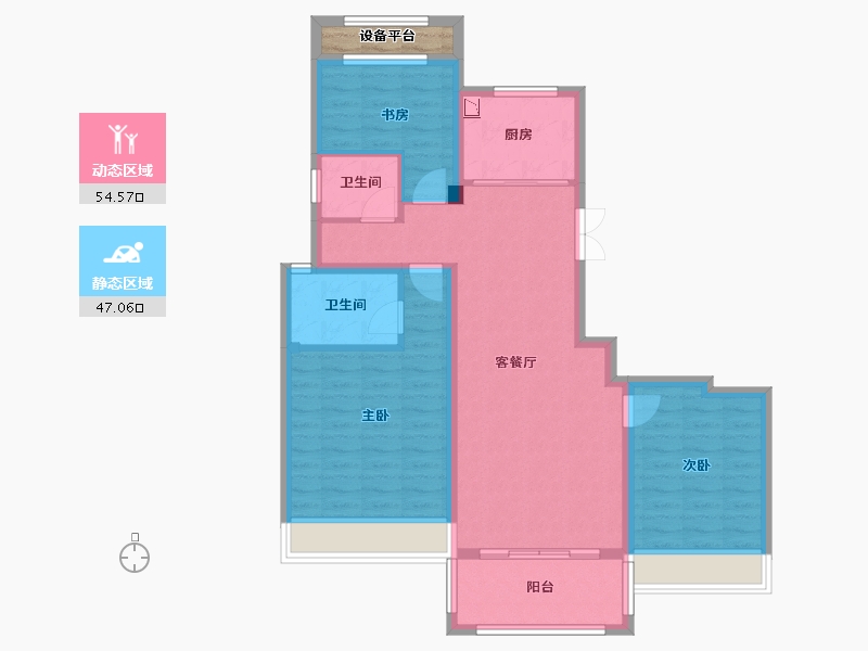 安徽省-宣城市-国兴亚太府-93.14-户型库-动静分区