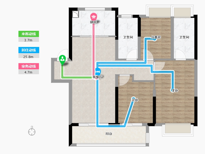 湖北省-武汉市-武地融创御央首府-97.60-户型库-动静线