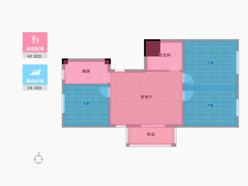 北京-北京市-北关新佳苑-73.11-户型库-动静分区