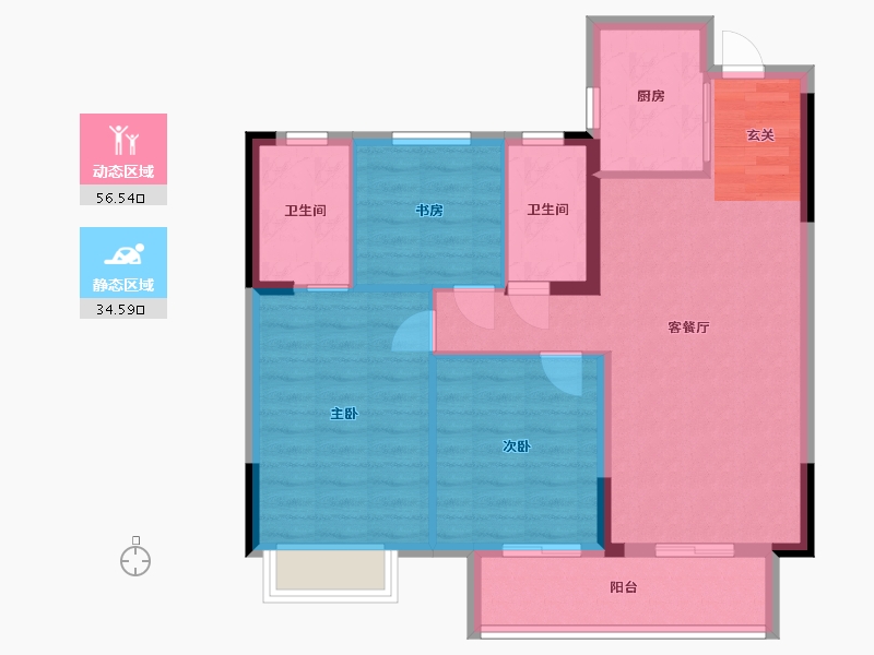 江西省-吉安市-浩城太学府-82.00-户型库-动静分区