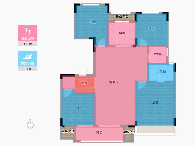 浙江省-湖州市-奥园-116.22-户型库-动静分区