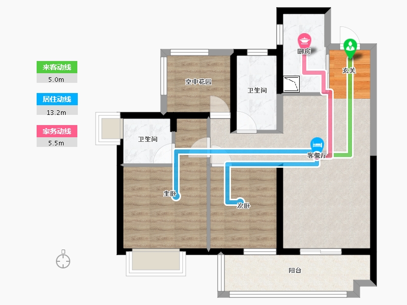 广东省-湛江市-保利・海上大都汇-75.30-户型库-动静线