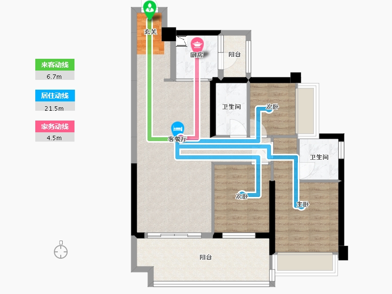 广东省-湛江市-博达峰境-83.53-户型库-动静线