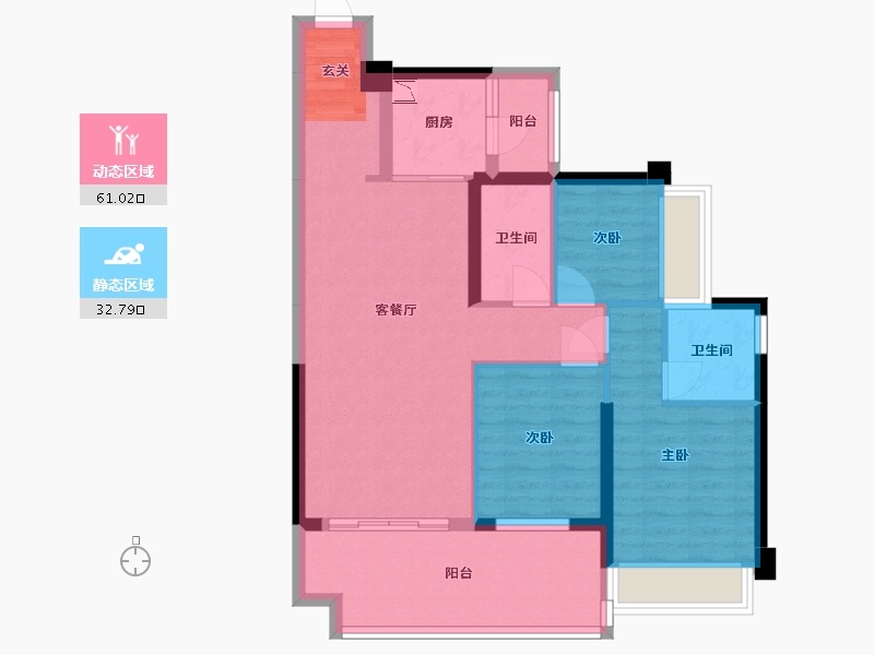 广东省-湛江市-博达峰境-83.53-户型库-动静分区