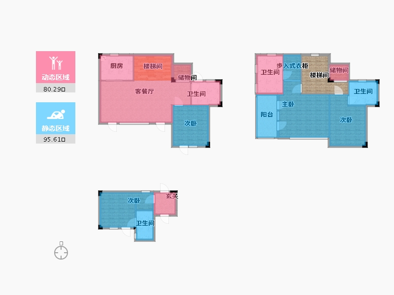 浙江省-衢州市-蓝城・春风江山・烟霞山居-172.00-户型库-动静分区