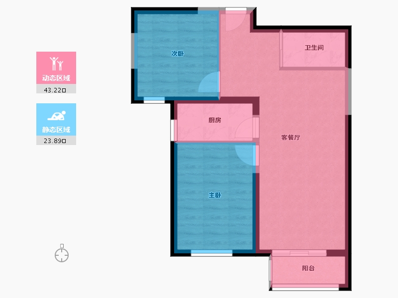 河北省-廊坊市-东方丽城-60.20-户型库-动静分区