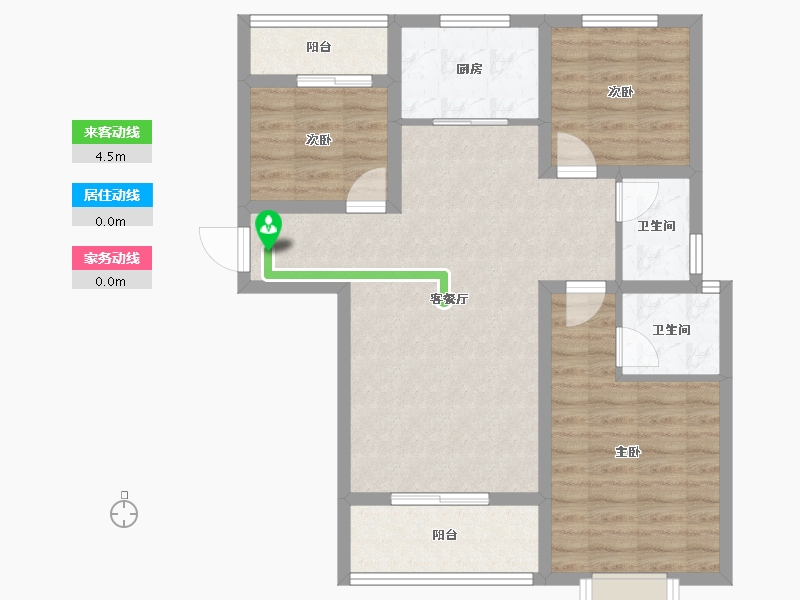 陕西省-宝鸡市-锦悦府-81.28-户型库-动静线