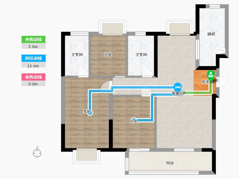 湖北省-武汉市-融创首创九派江山-87.99-户型库-动静线