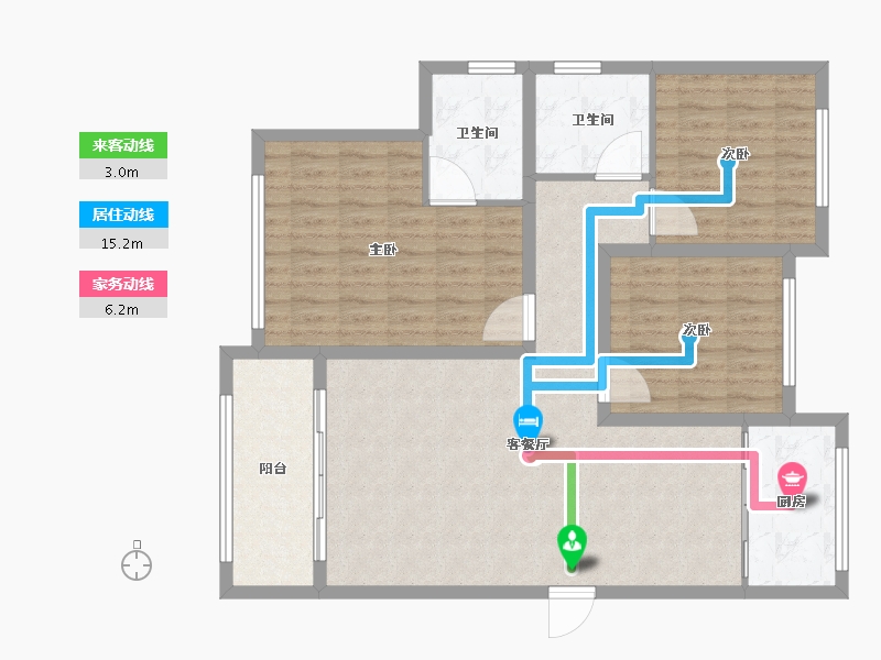 河南省-许昌市-瑞贝卡兴天下-105.01-户型库-动静线