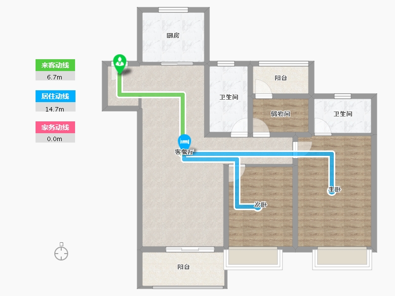 江苏省-苏州市-万科未来之城-99.99-户型库-动静线