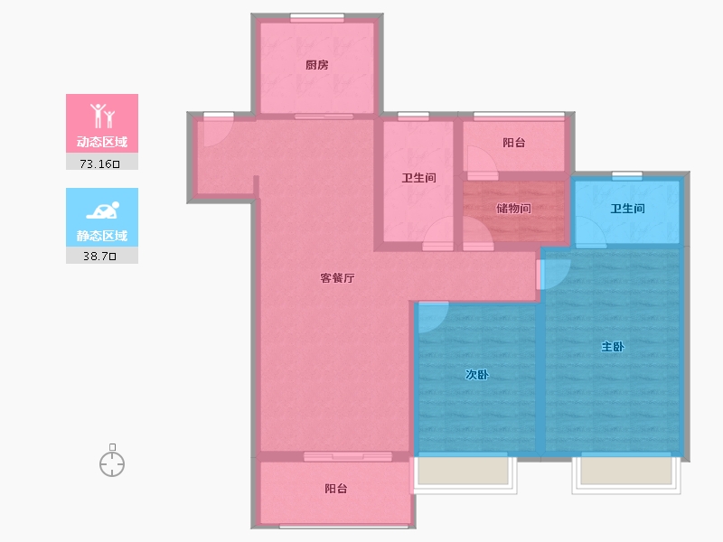 江苏省-苏州市-万科未来之城-99.99-户型库-动静分区