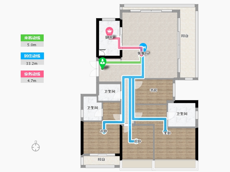 浙江省-温州市-外滩江月湾-136.00-户型库-动静线