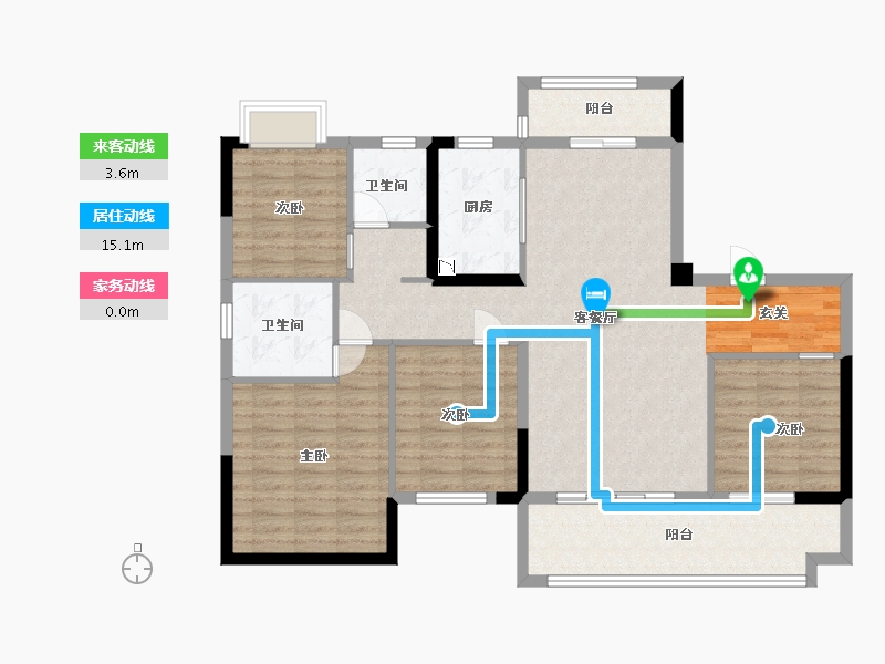 河南省-南阳市-新野一品金麟府-112.06-户型库-动静线