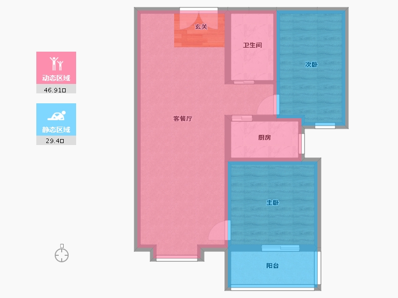 河北省-廊坊市-卓立金领域-67.77-户型库-动静分区