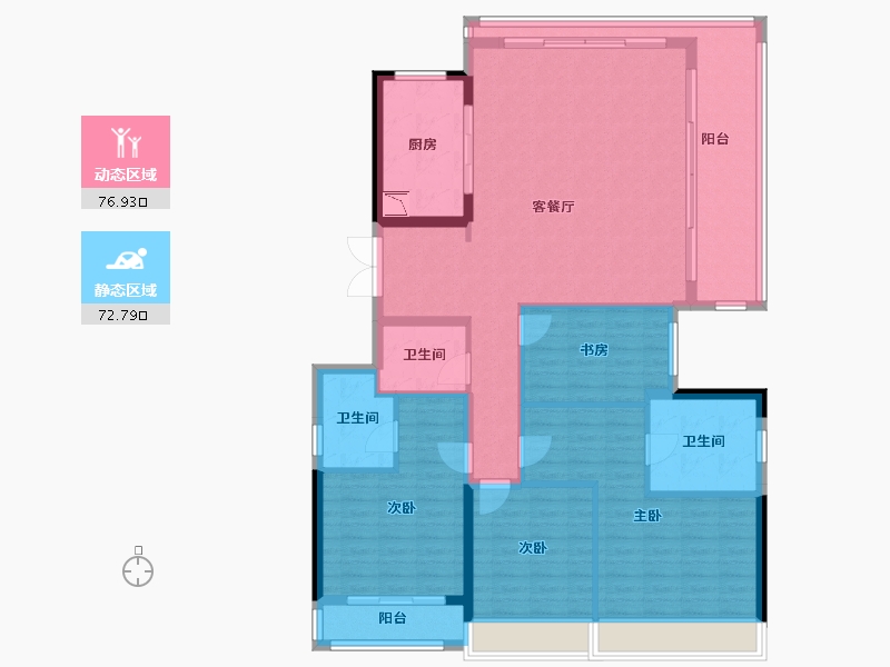 浙江省-温州市-外滩江月湾-136.00-户型库-动静分区