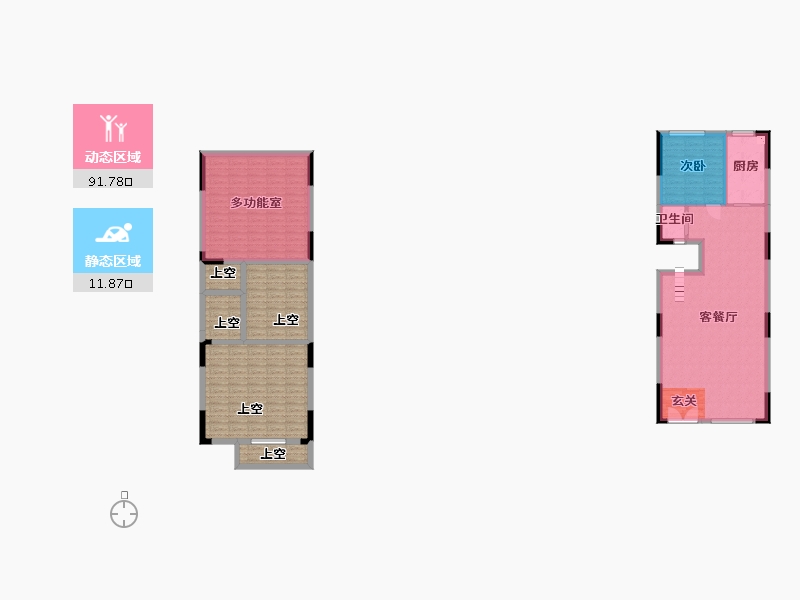 四川省-绵阳市-九洲・云栖湖-141.45-户型库-动静分区