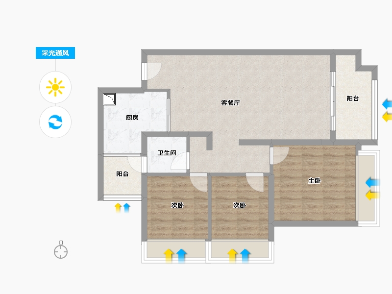 福建省-泉州市-格林春天-81.09-户型库-采光通风