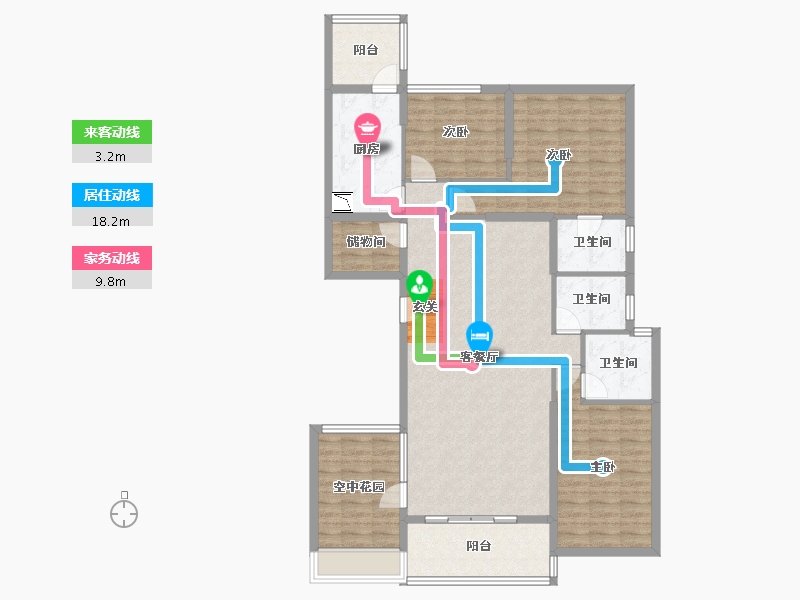 广东省-肇庆市-名城星岸-127.87-户型库-动静线