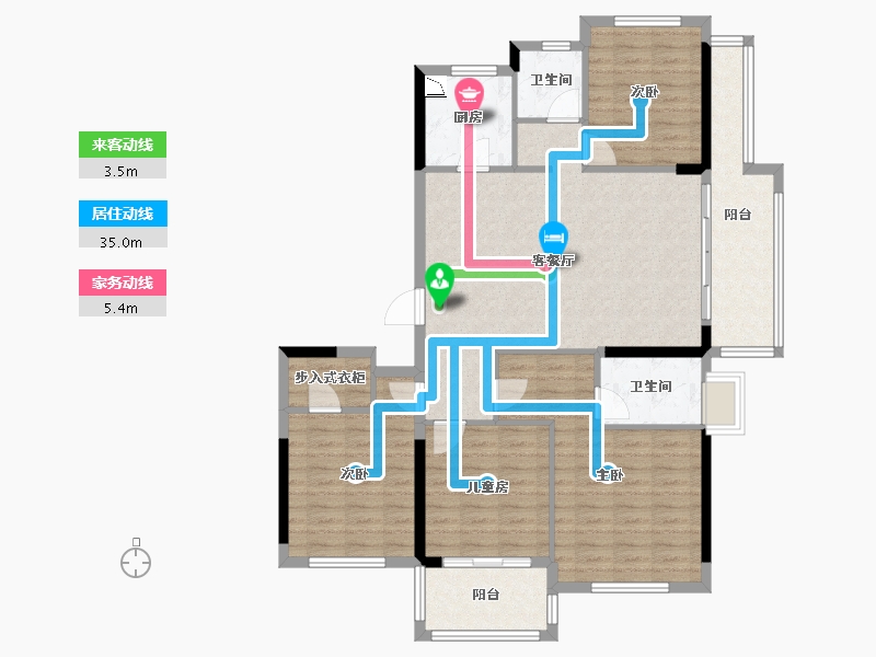 福建省-莆田市-碧桂园铂悦府-117.26-户型库-动静线