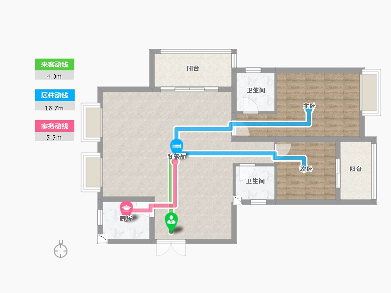 浙江省-温州市-中景花苑-97.23-户型库-动静线