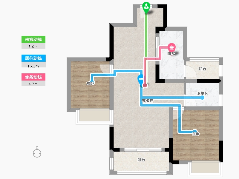 四川省-成都市-城市之光-65.03-户型库-动静线