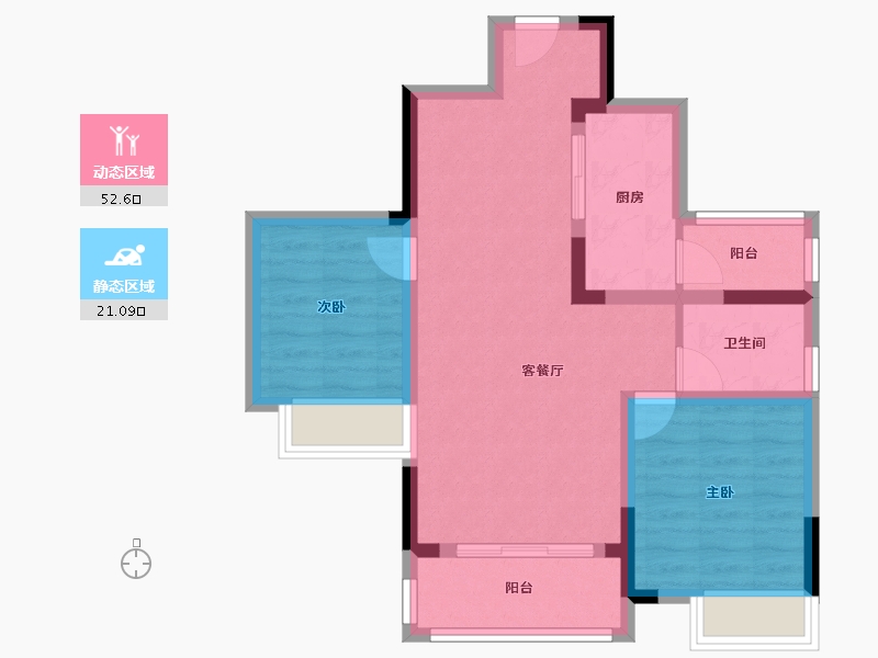 四川省-成都市-城市之光-65.03-户型库-动静分区