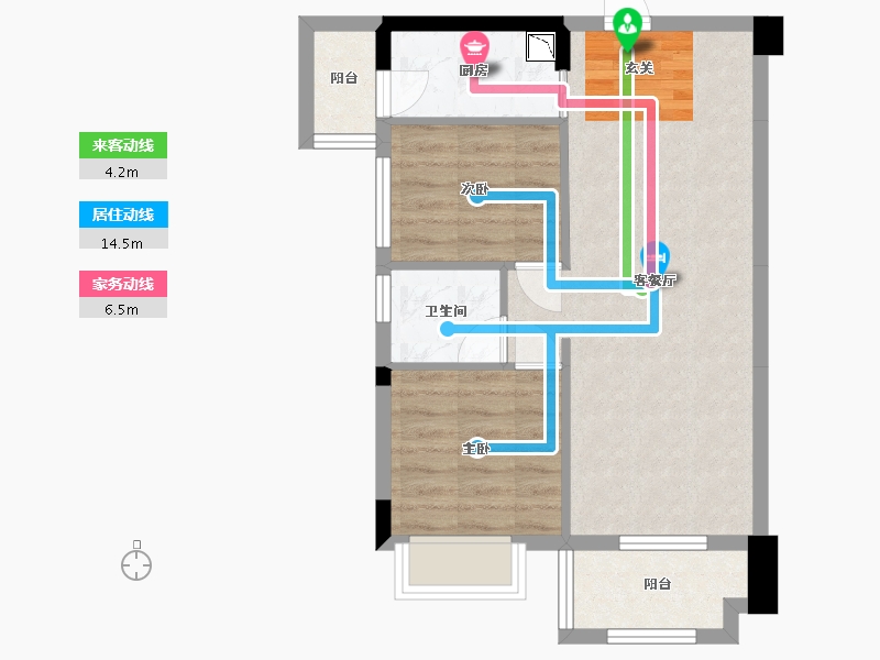 广西壮族自治区-南宁市-鑫邦华府-57.01-户型库-动静线