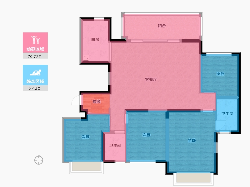 广西壮族自治区-南宁市-中海哈罗学府-114.88-户型库-动静分区