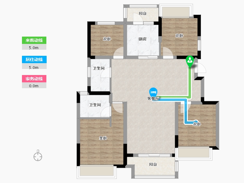 四川省-成都市-领地天府�m台-94.44-户型库-动静线