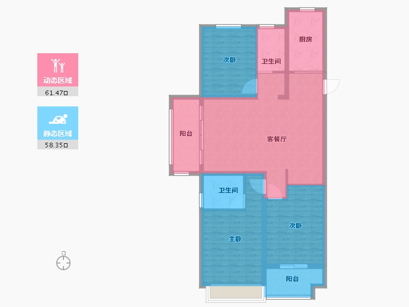 山东省-菏泽市-佳和雅园-108.00-户型库-动静分区