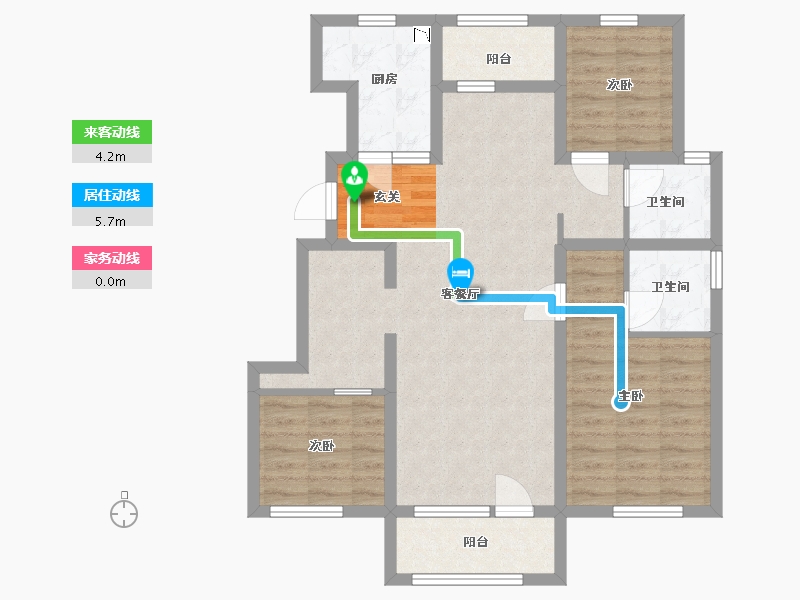 山东省-青岛市-金地康养智慧谷-86.40-户型库-动静线