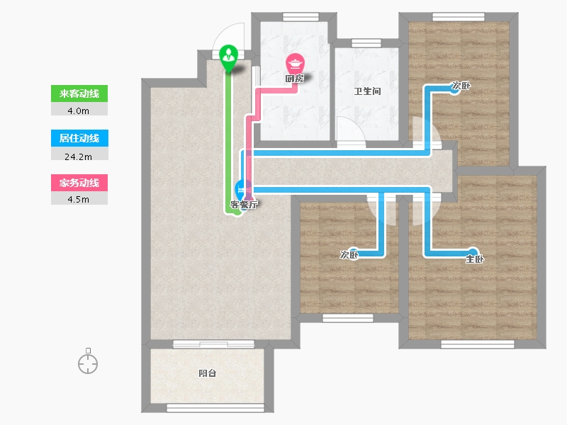 江苏省-徐州市-市府雅苑-80.87-户型库-动静线