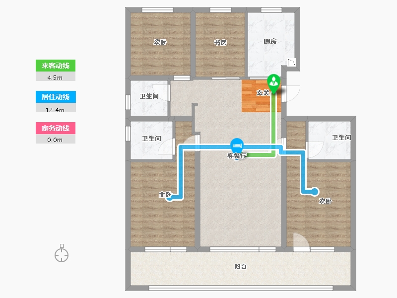 山东省-青岛市-桃李芳菲-112.81-户型库-动静线