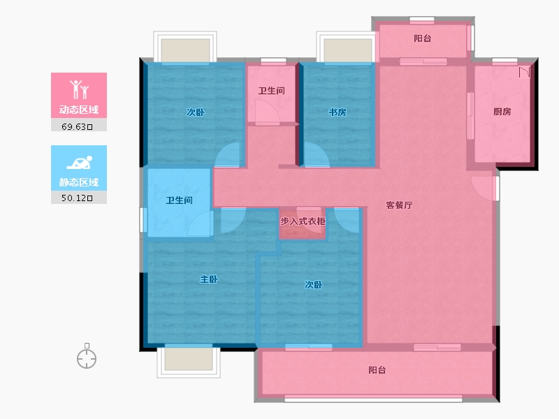 湖北省-荆州市-海墅湾-107.06-户型库-动静分区