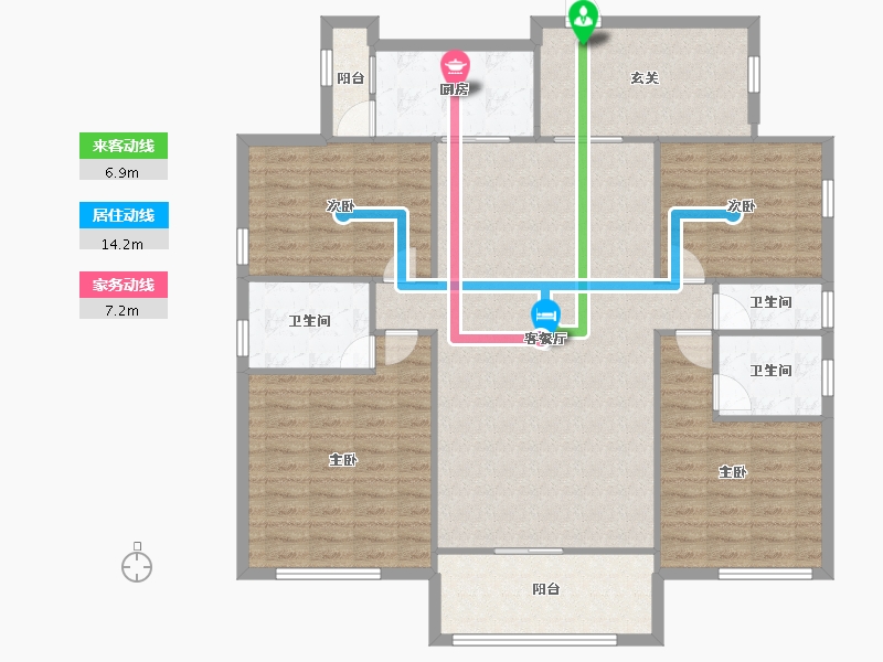 广东省-汕尾市-海丰县丽景城-139.95-户型库-动静线