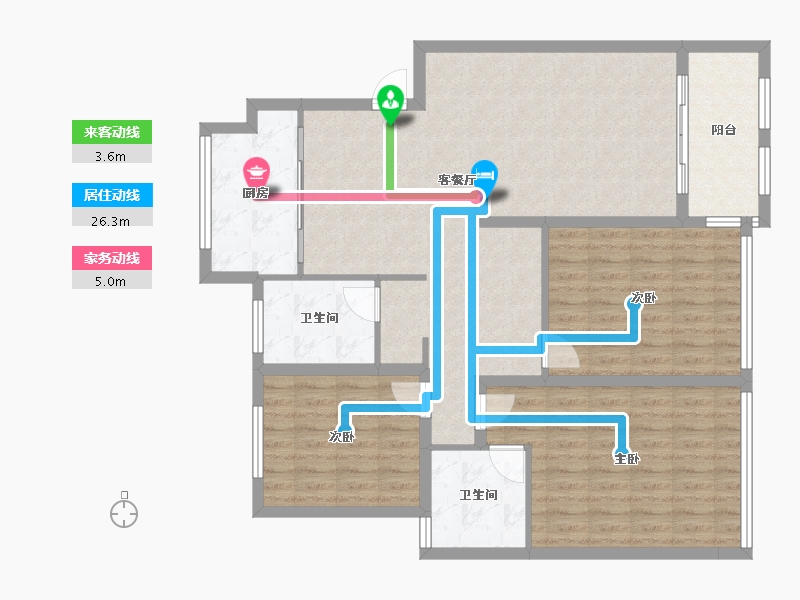 江苏省-盐城市-学府壹号-113.97-户型库-动静线