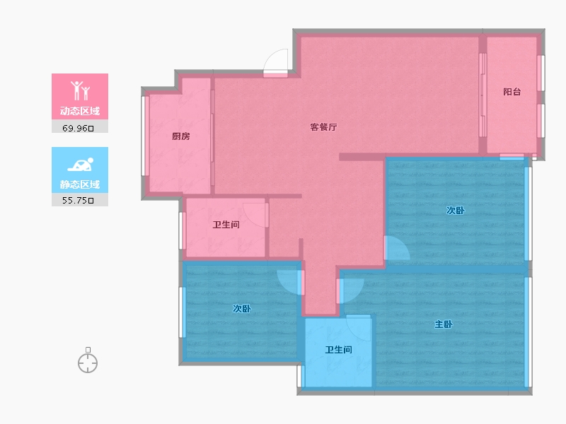 江苏省-盐城市-学府壹号-113.97-户型库-动静分区