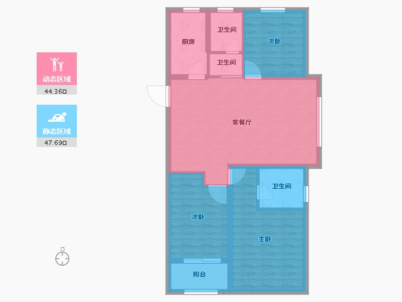 山东省-聊城市-民生・城市主人-82.50-户型库-动静分区