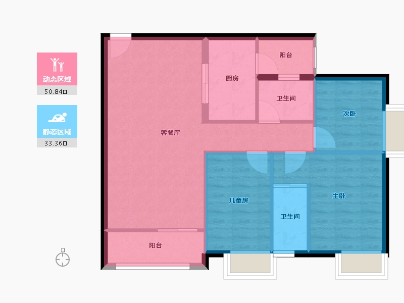 广东省-佛山市-东安楼-76.16-户型库-动静分区