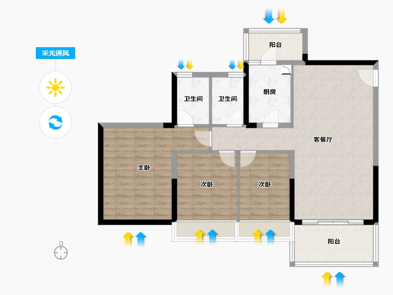 广东省-清远市-英德新天地-98.99-户型库-采光通风