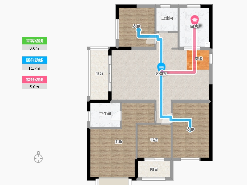 云南省-大理白族自治州-大华・锦绣华城-104.00-户型库-动静线