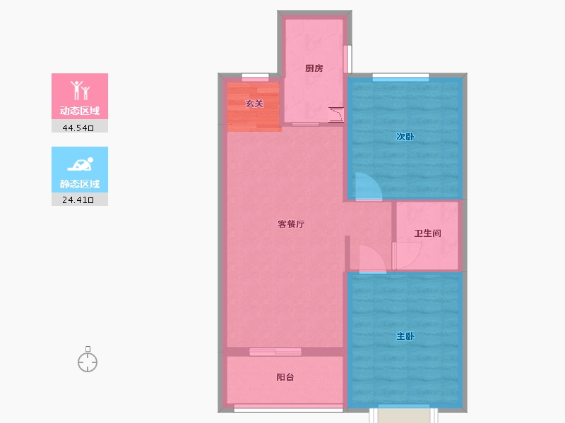 山西省-晋中市-阳光城・文澜府-61.41-户型库-动静分区